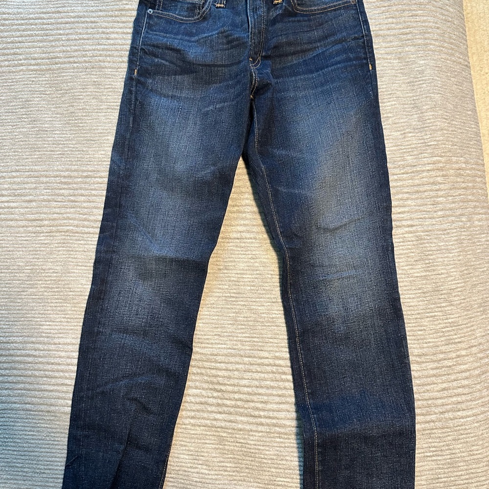Madewell Men's Dark Indigo Athletic Slim Jeans 30x30